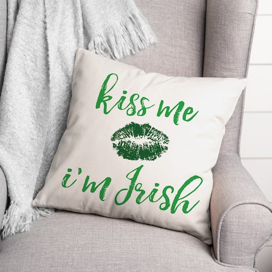 Kiss Me Throw Pillow